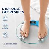 Digital body scale step on measurement