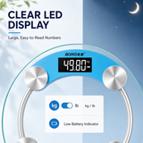 Digital body scale LED display