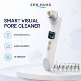 Smart Blackhead Remover Pore Vacuum with HD Camera, Warm Compress, 5 Suction Levels and 6 Cleaning Tips