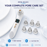Smart Blackhead Remover Pore Vacuum with HD Camera, Warm Compress, 5 Suction Levels and 6 Cleaning Tips - product detail 8