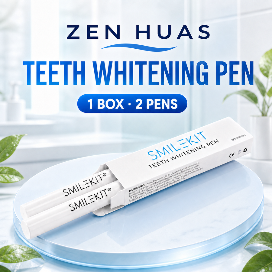 Teeth Whitening Pen 2pcs Brush Tip Gel Applicator Twist Design Portable Oral Care Daily Surface Stain Care
