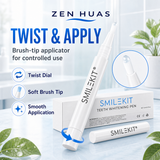 Teeth Whitening Pen 2pcs Brush Tip Gel Applicator Twist Design Portable Oral Care Daily Surface Stain Care - product detail 2
