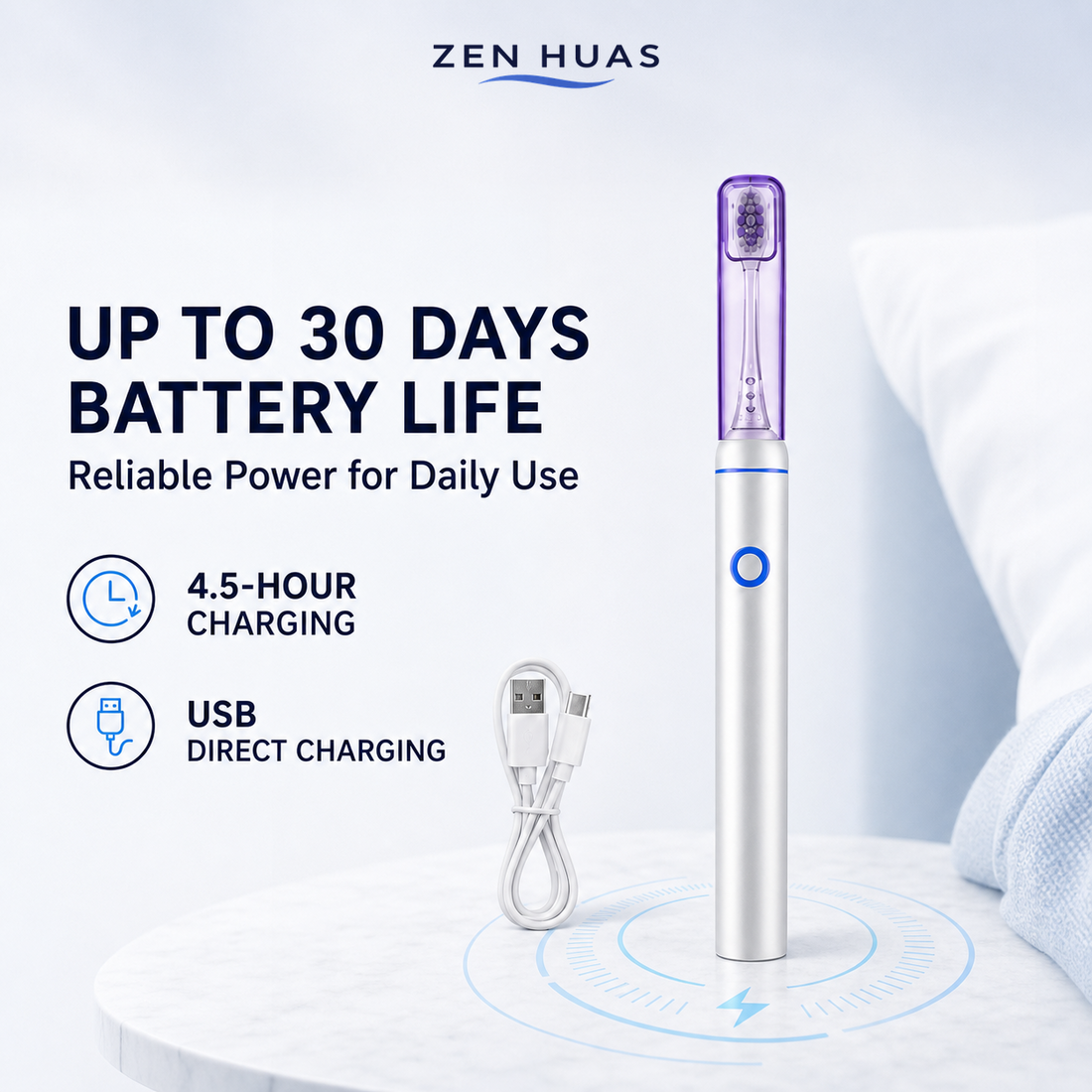 Sonic toothbrush rechargeable battery