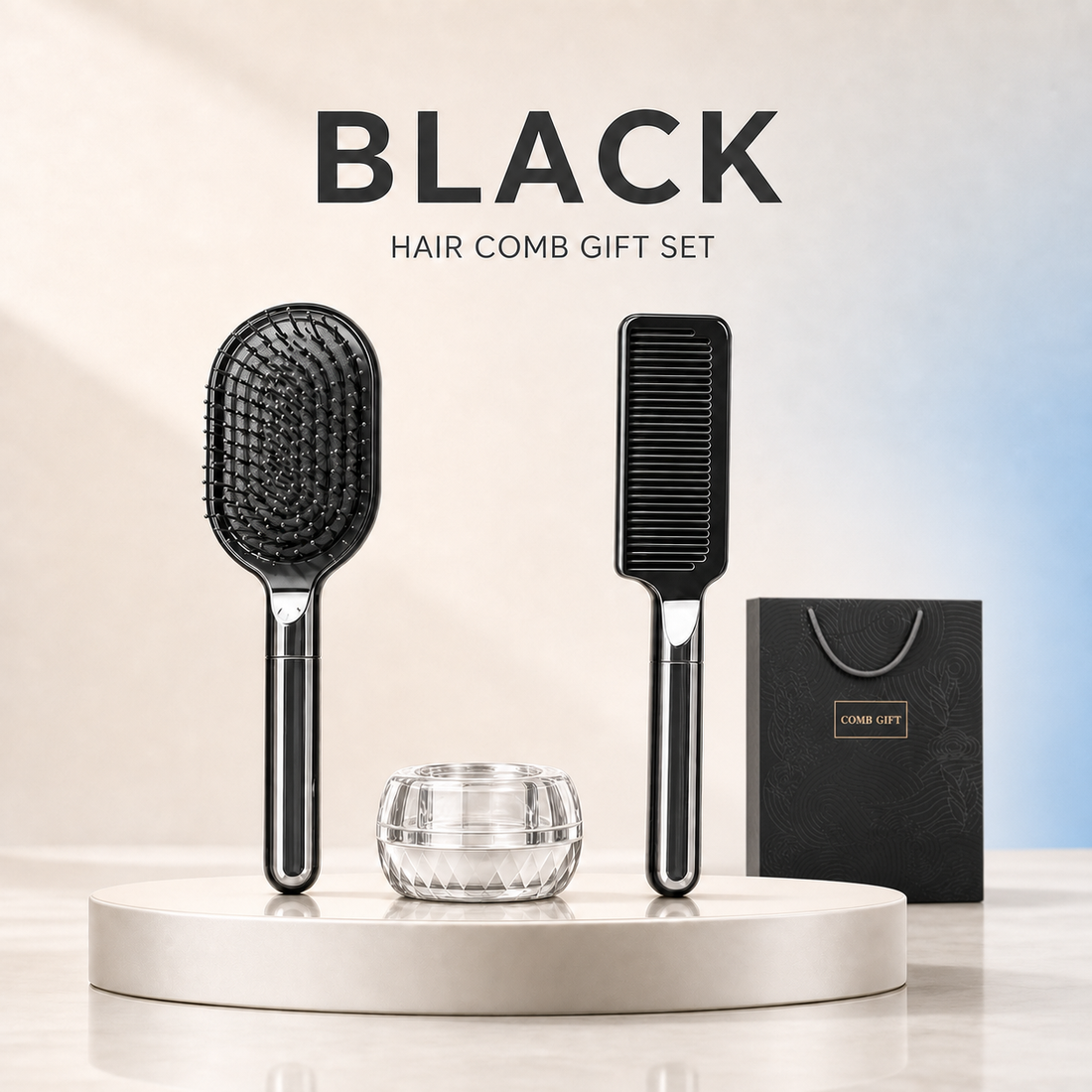 Hair comb gift set Black