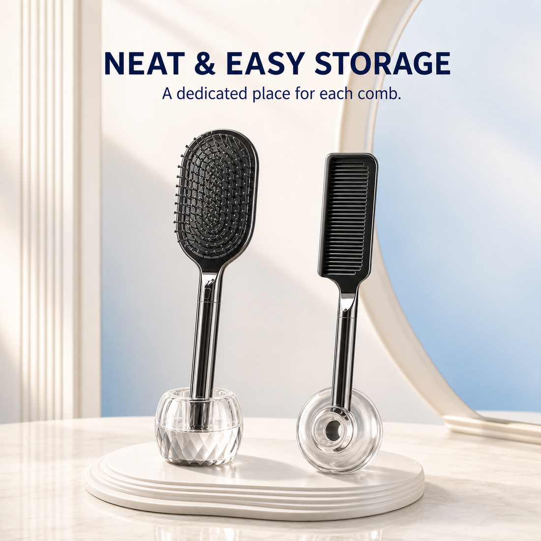 Hair comb gift set storage holders
