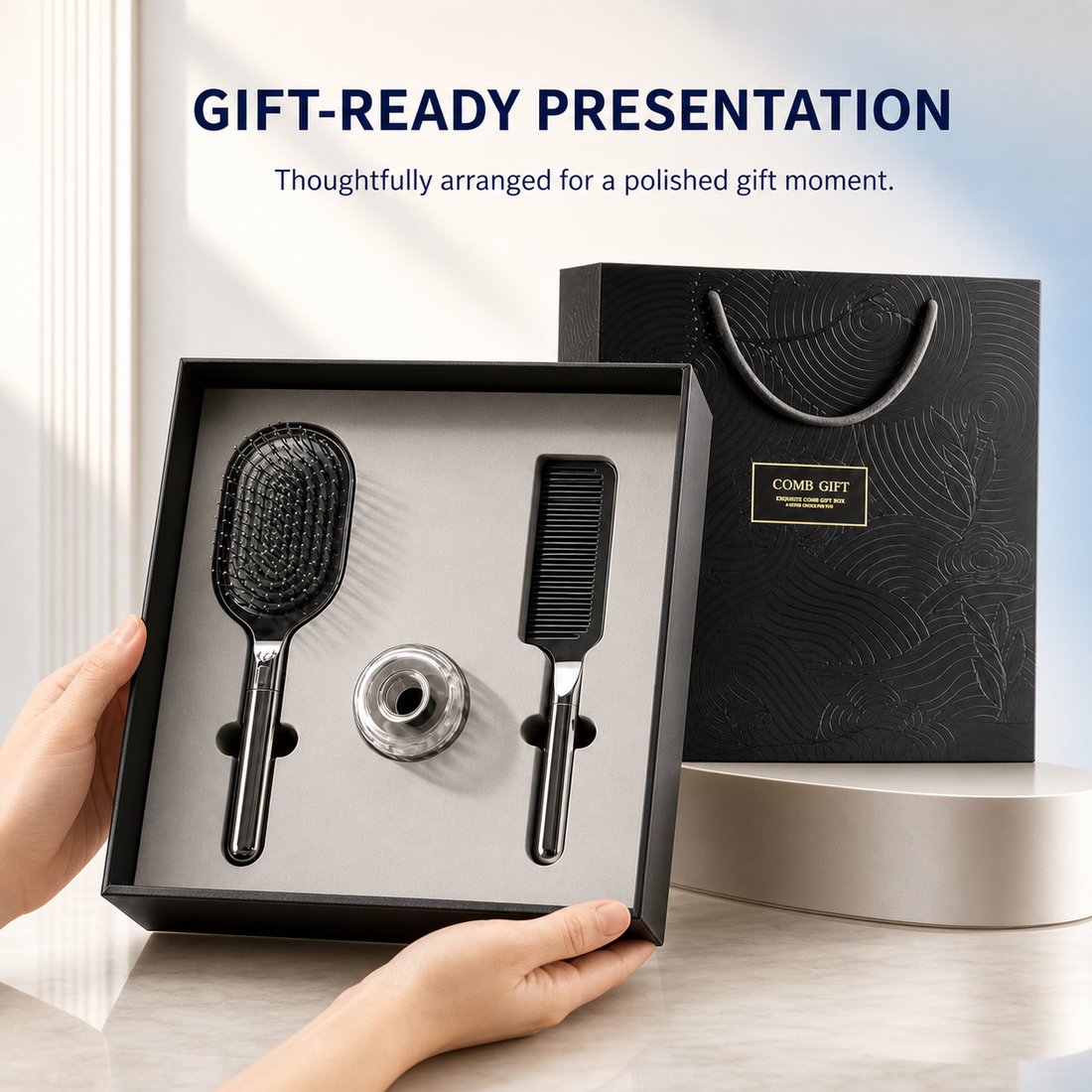 Hair comb gift set gift packaging