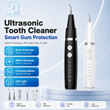 Ultrasonic Tooth Cleaner Dental Scaler 40kHz 5 Modes LED Light Type-C Rechargeable Oral Care Kit