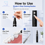 Ultrasonic Tooth Cleaner Dental Scaler 40kHz 5 Modes LED Light Type-C Rechargeable Oral Care Kit - product detail 7