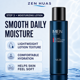 VEZE Men's 5-Piece Skincare Set with Facial Cleanser, Toner, Lotion, Moisture Cream and Hand Cream Gift Set - product detail 5