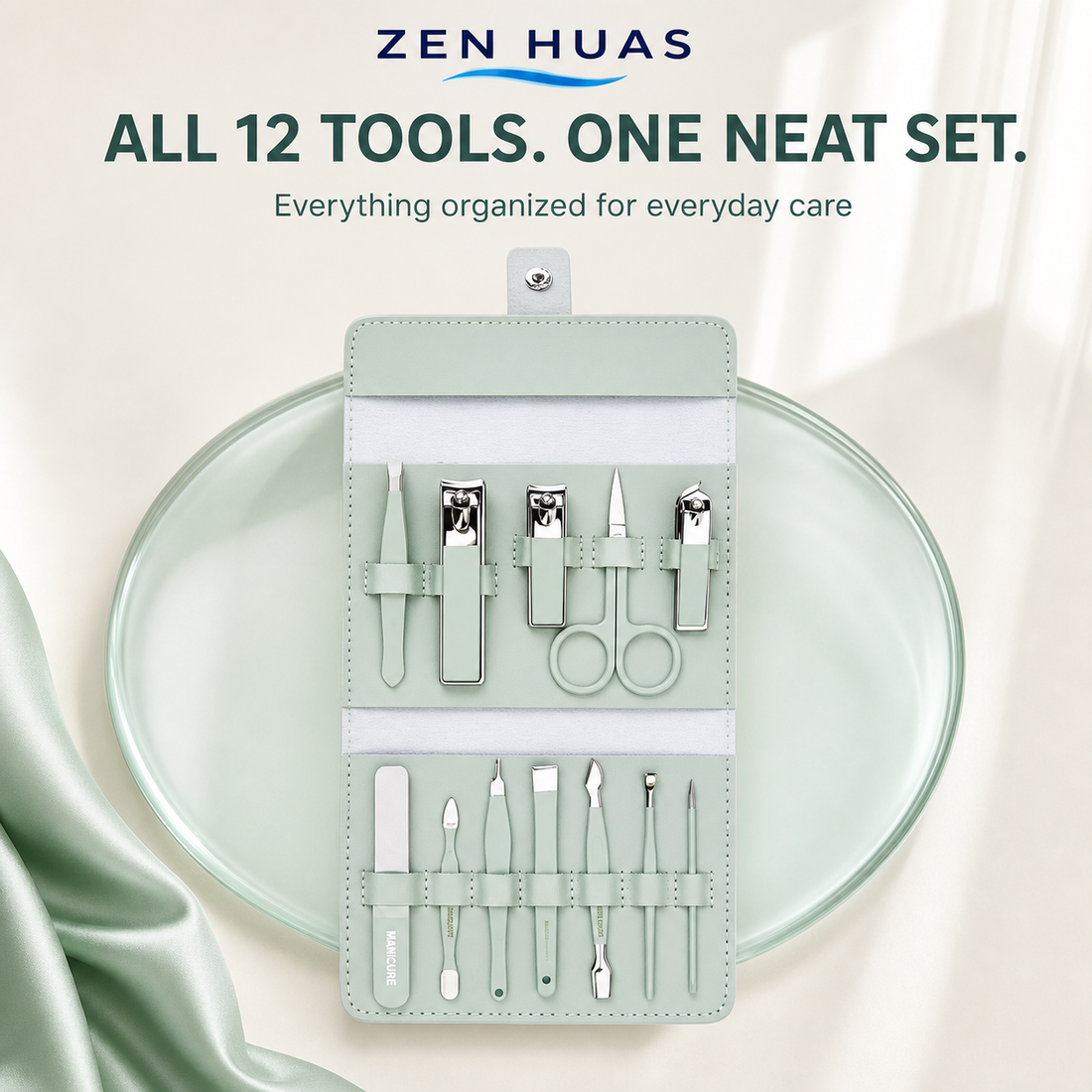 Manicure Pedicure Set complete 12 piece set