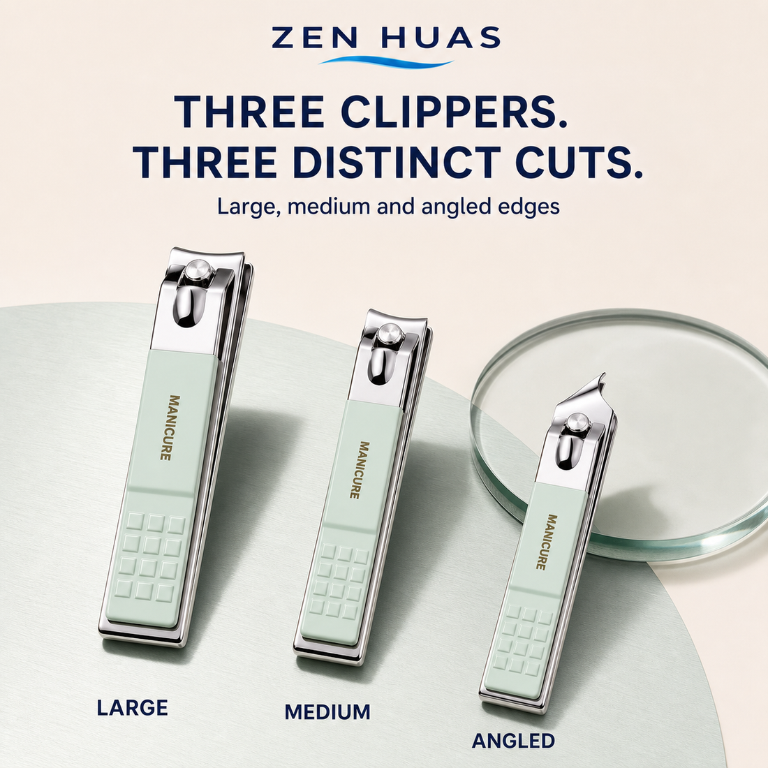 Manicure Pedicure Set three precision clippers