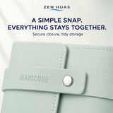 Manicure Pedicure Set secure snap closure