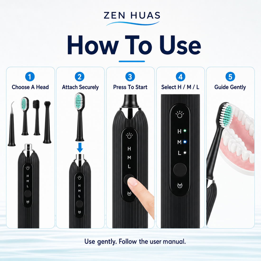 How to use the tooth cleaner