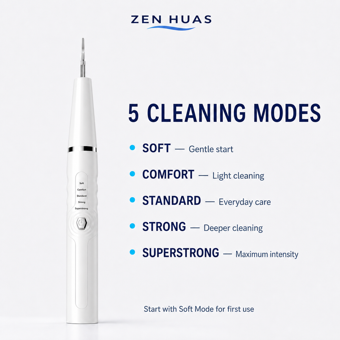 Five cleaning modes