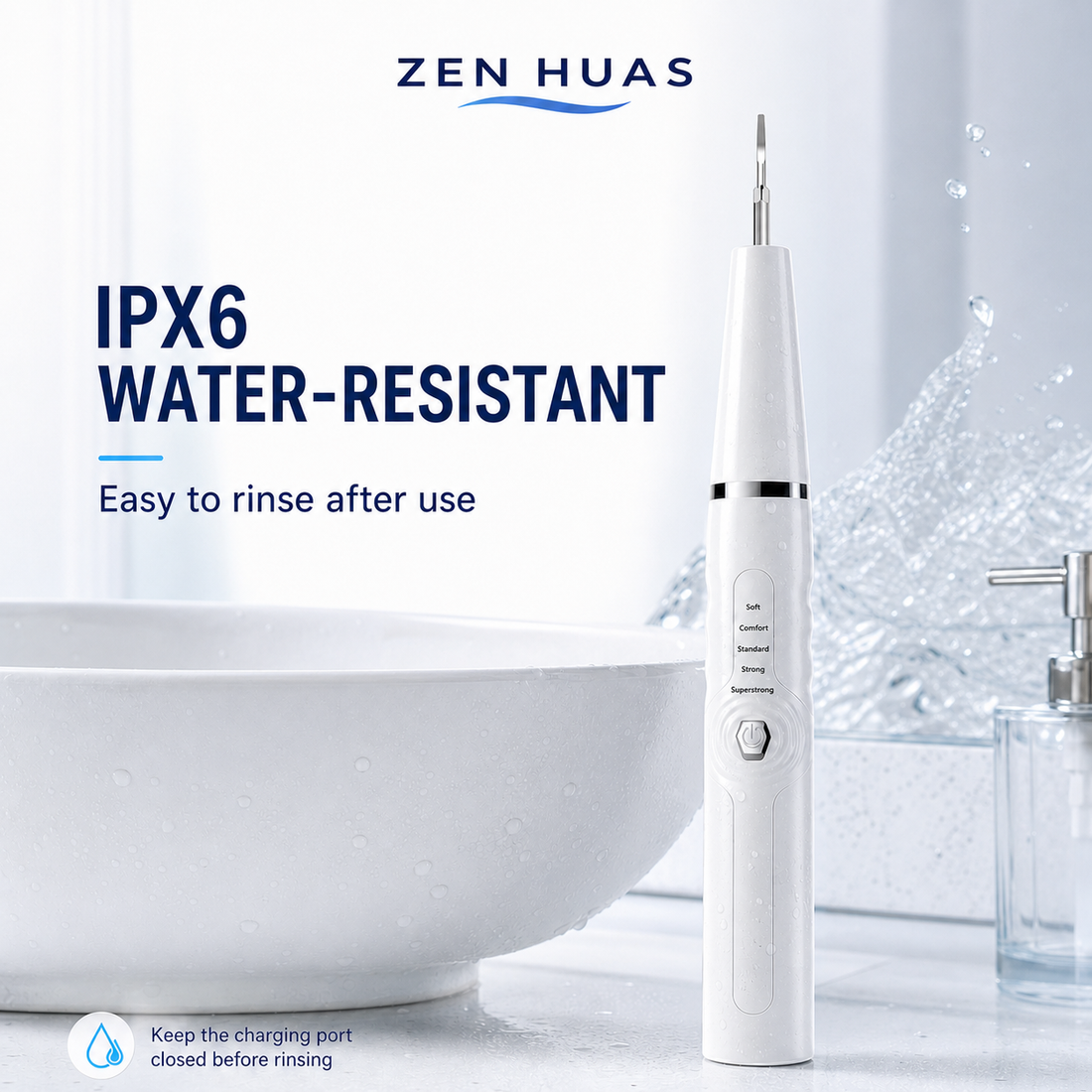 IPX6 water resistant