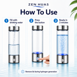 How to use the hydrogen water cup