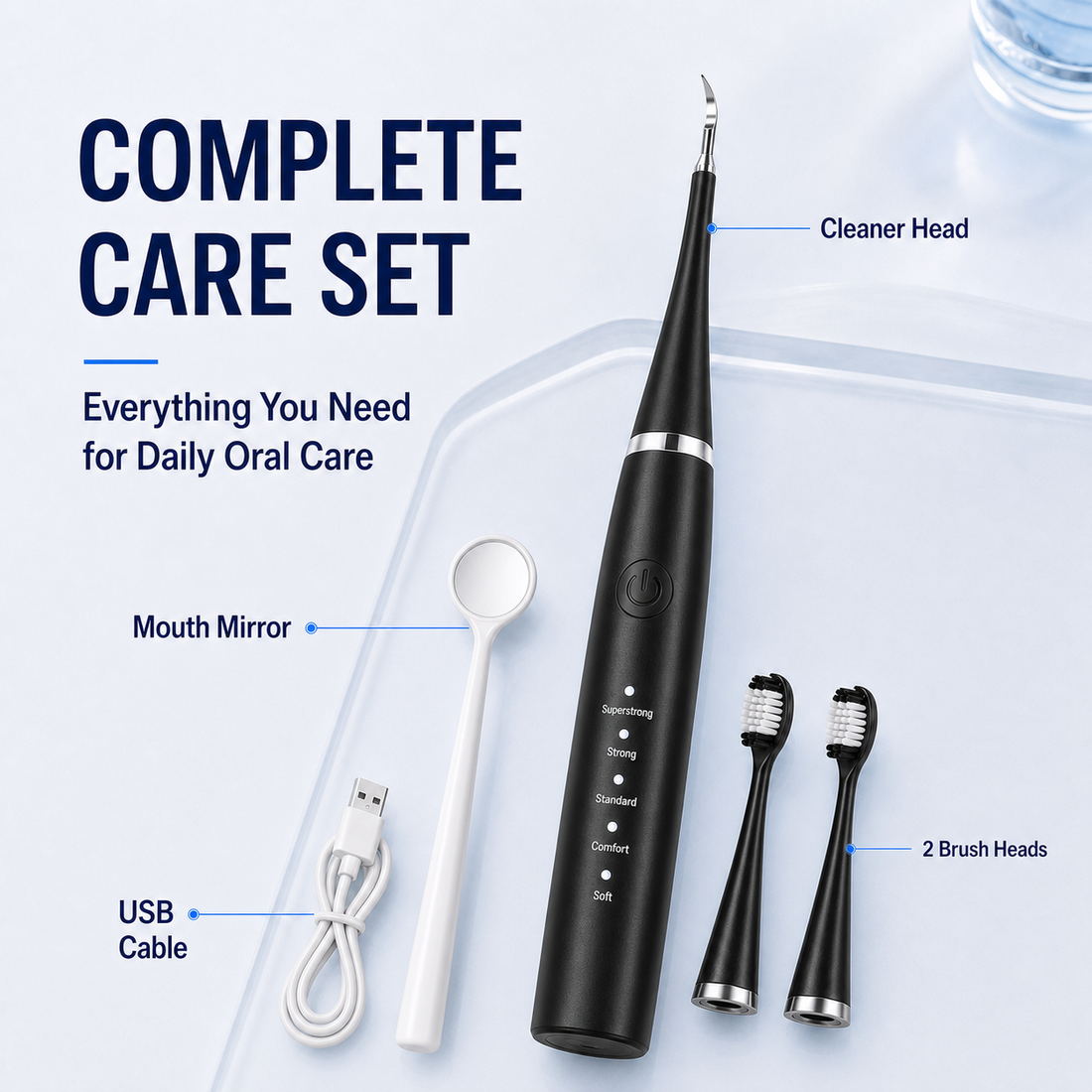 ZEN HUAS Electric Teeth Cleaner Set detail 1