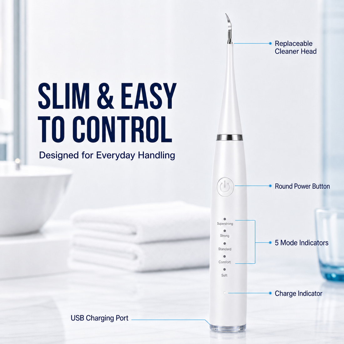 ZEN HUAS Electric Teeth Cleaner Set detail 7