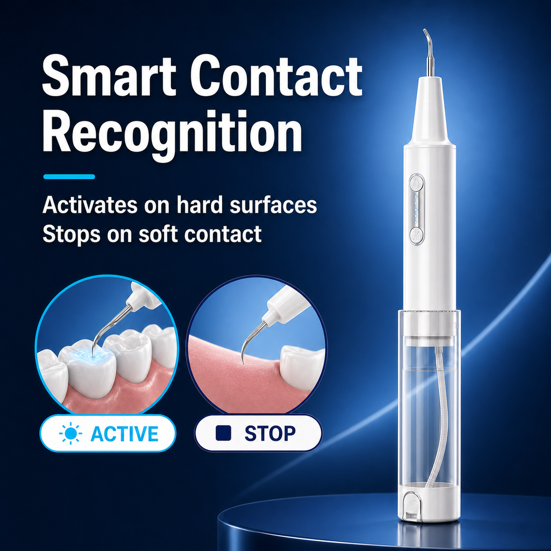ZEN HUAS Ultrasonic Tooth Cleaner with Water Tank detail 1