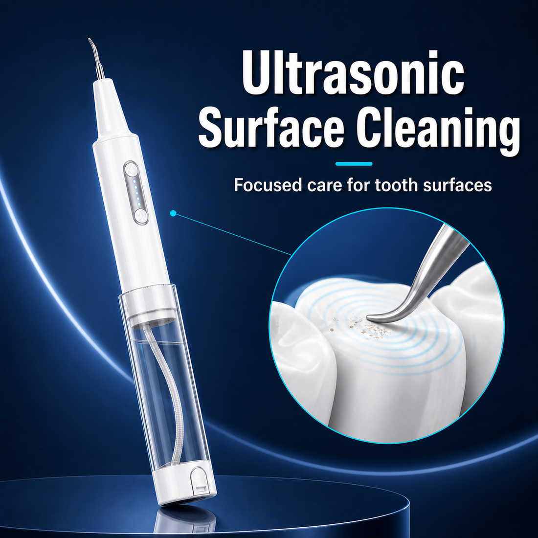 ZEN HUAS Ultrasonic Tooth Cleaner with Water Tank detail 2