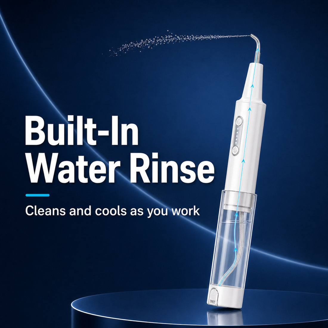 ZEN HUAS Ultrasonic Tooth Cleaner with Water Tank detail 3