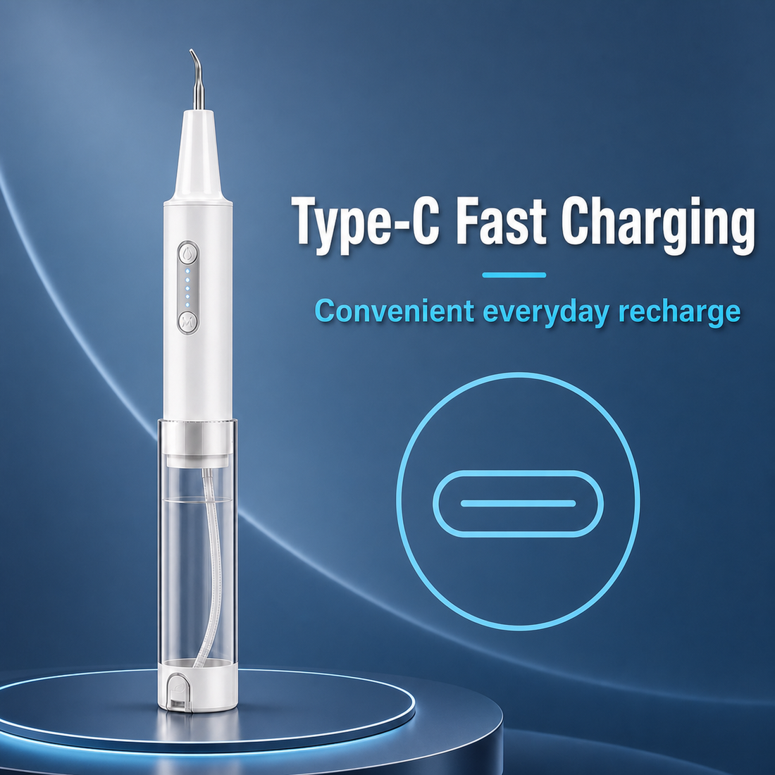 ZEN HUAS Ultrasonic Tooth Cleaner with Water Tank detail 6