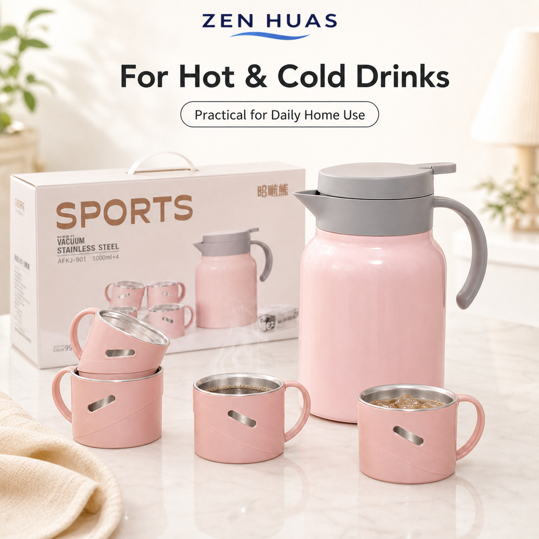 Thermal Jug Gift Set hot cold drinks