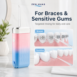 Portable Water Flosser braces sensitive gums