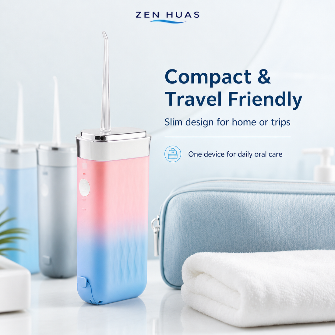Portable Water Flosser compact travel friendly