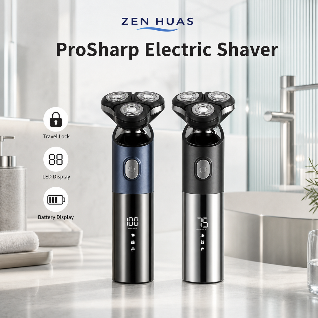 3-Head Electric Shaver main image