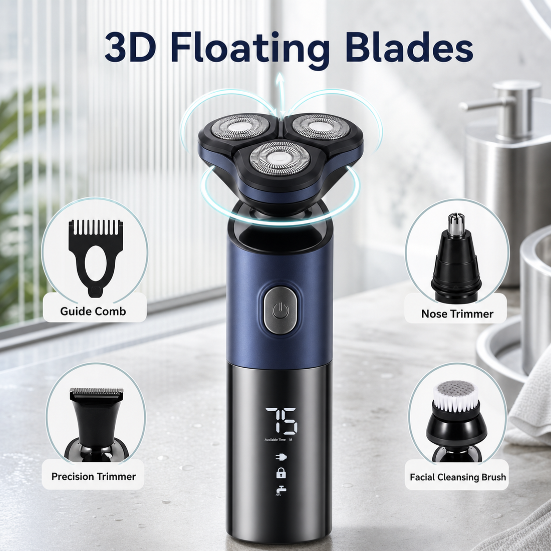 3D floating blades