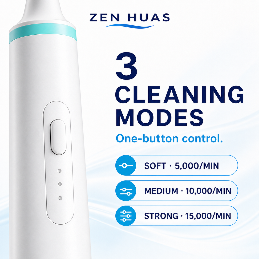 Three cleaning modes