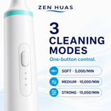 Three cleaning modes
