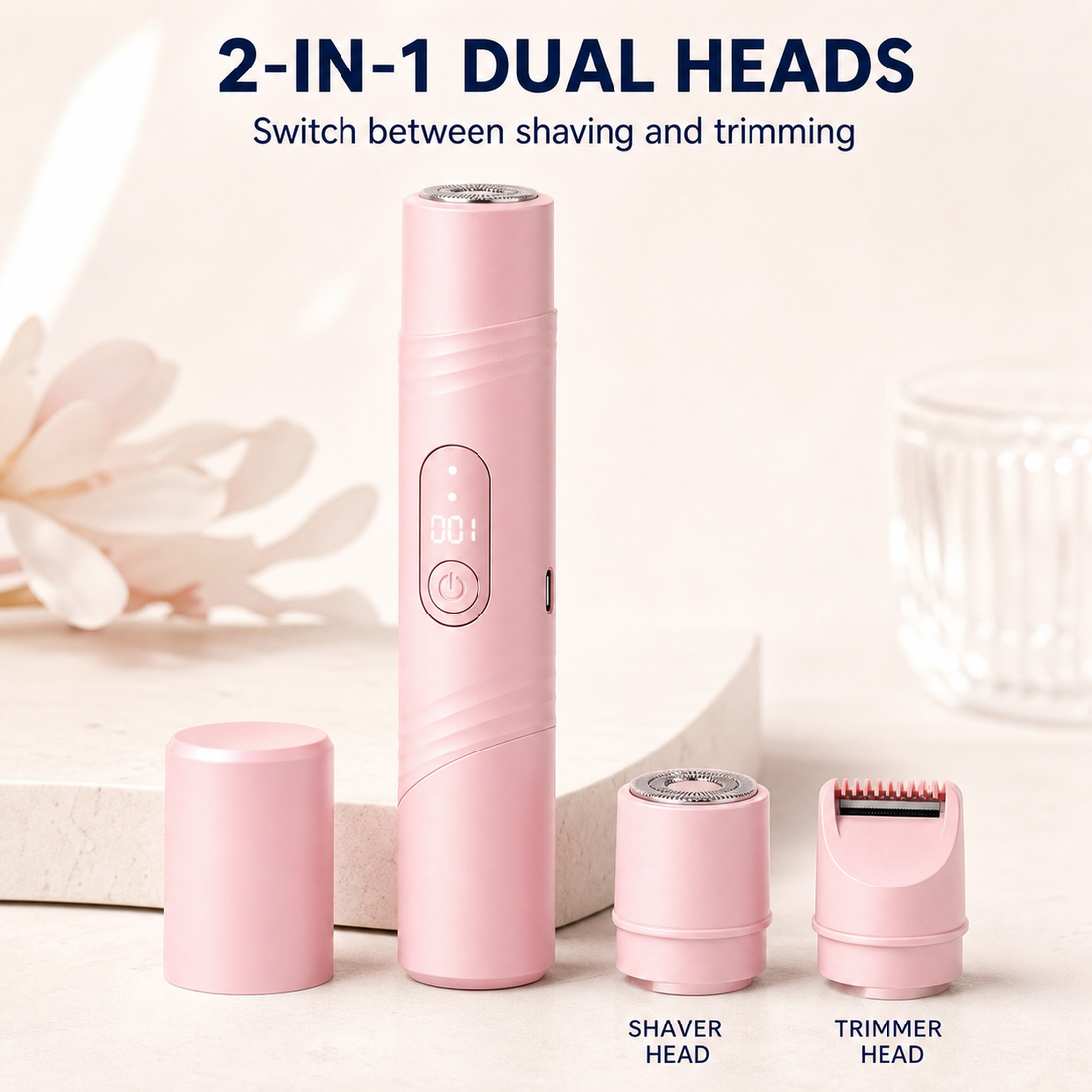 Dual interchangeable heads