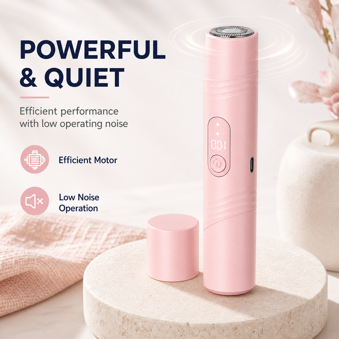 Powerful quiet operation