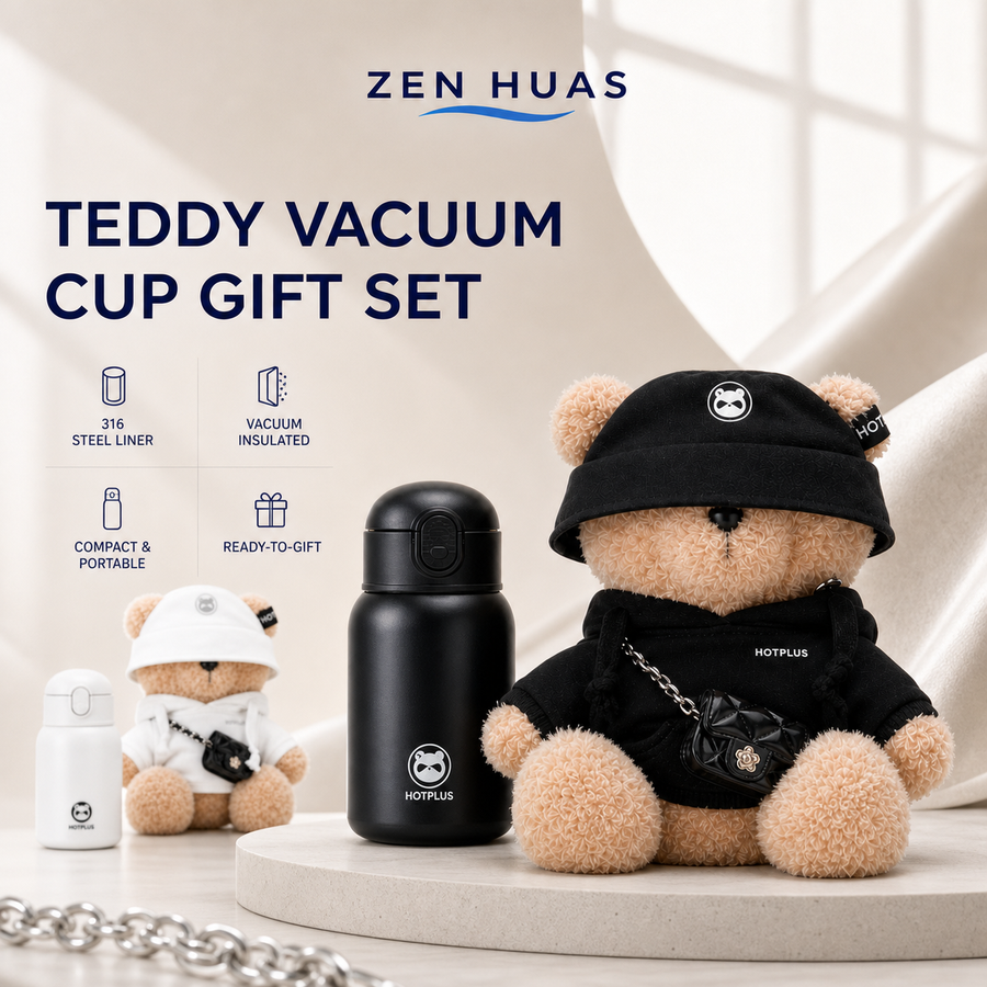 Teddy Vacuum Cup Gift Set main image