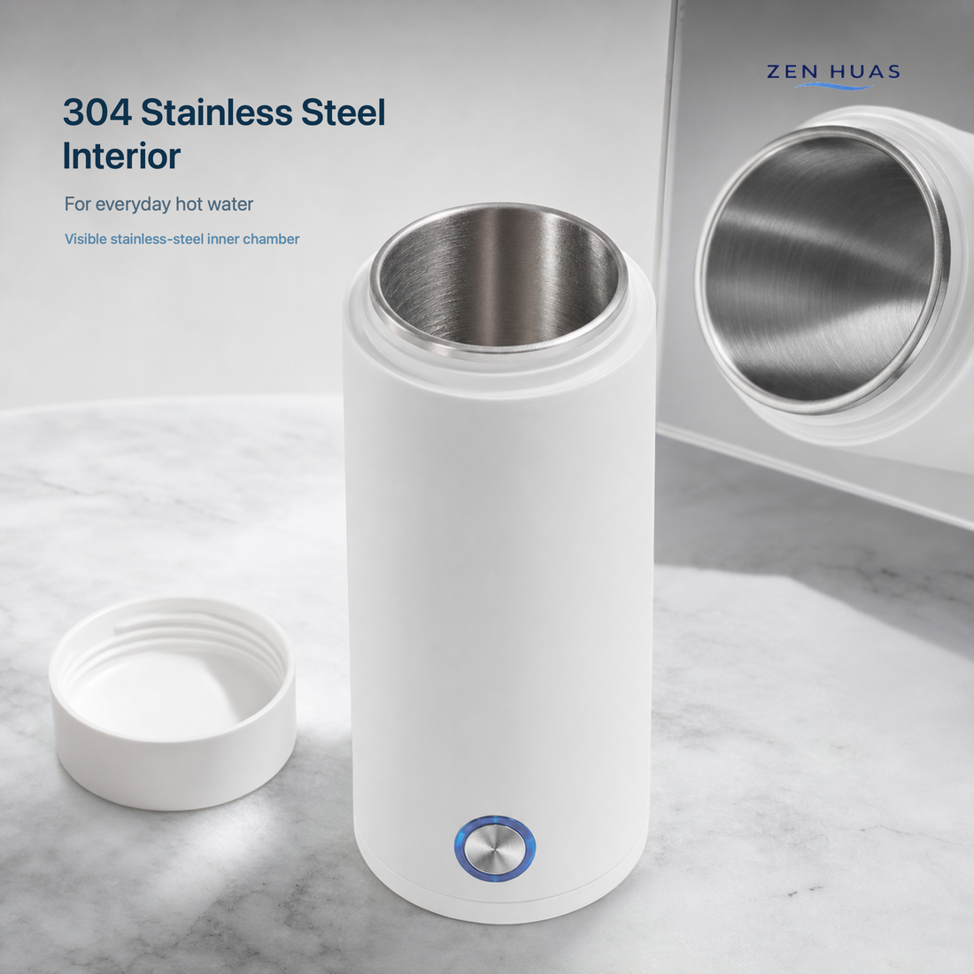 304 stainless steel interior