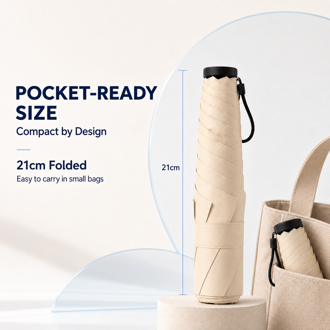 Pocket-size folded umbrella