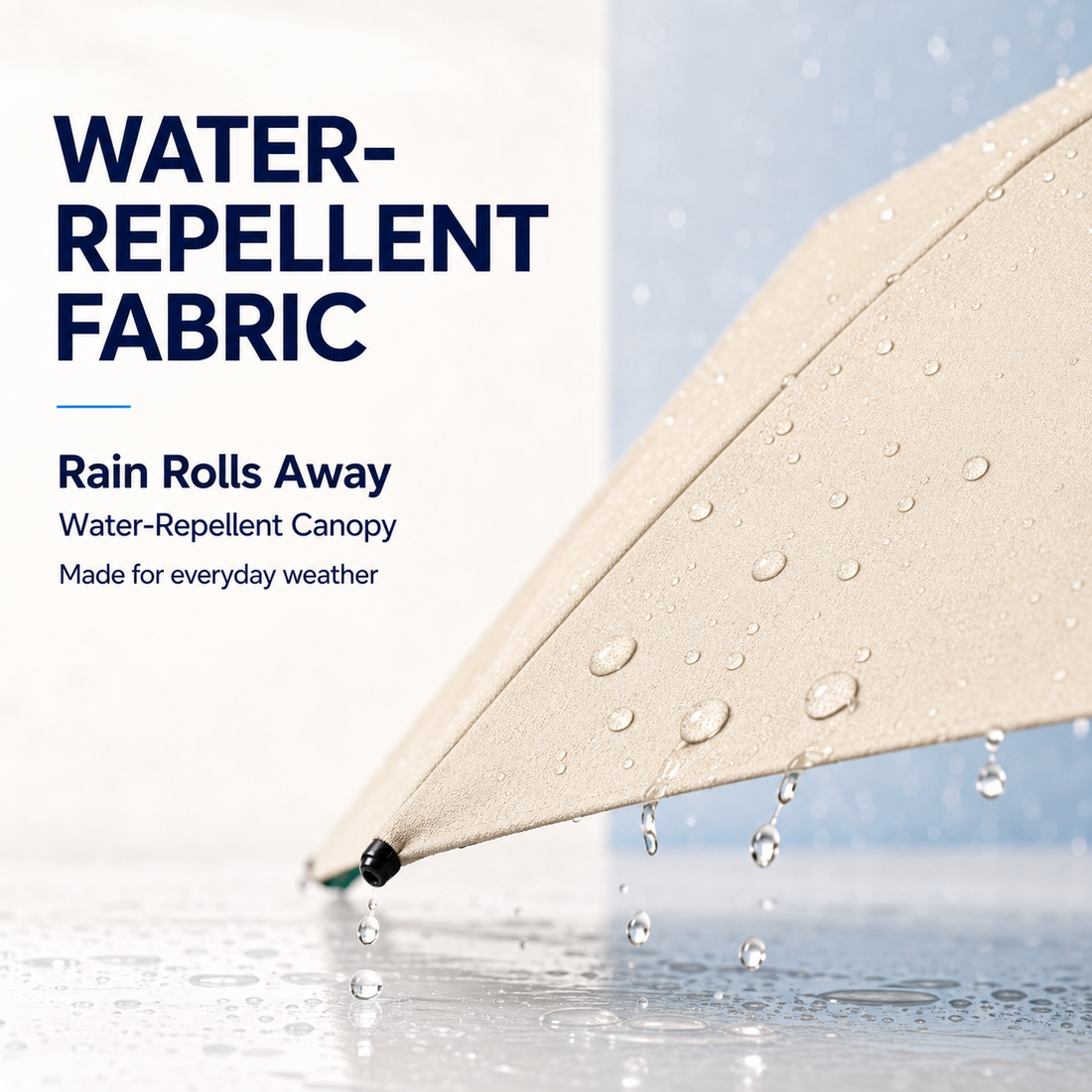 Water-repellent canopy