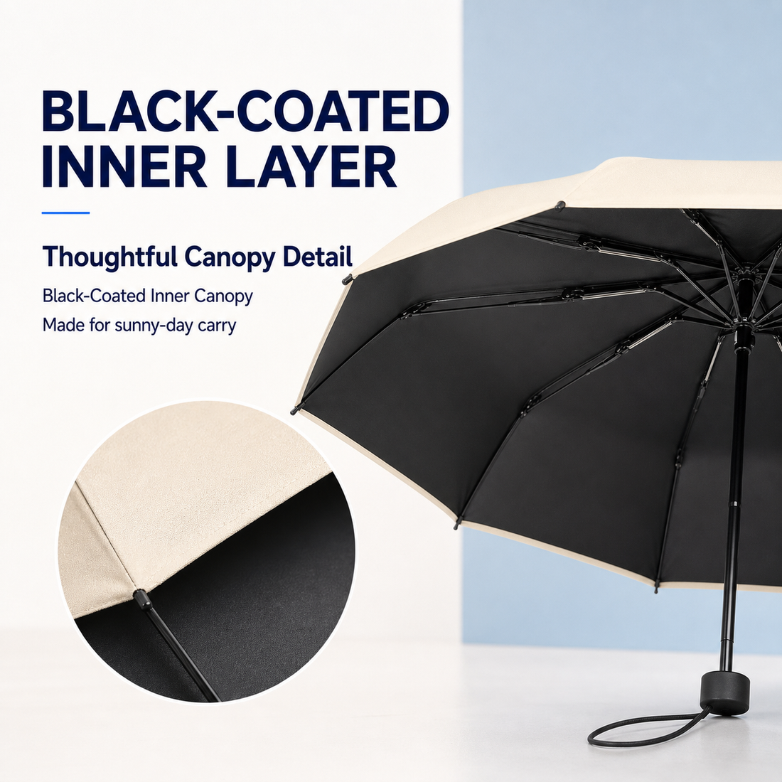 Black coating for UV protection