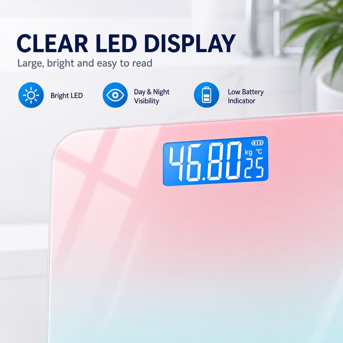Scale 410 clear LED display