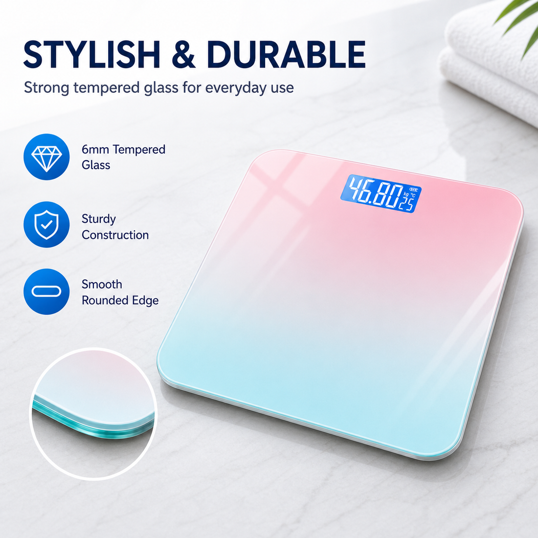 Scale 410 tempered glass