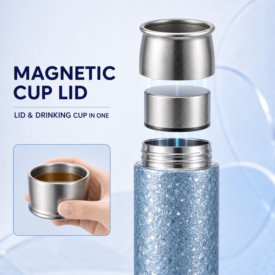 ZEN HUAS 410ml Pure Titanium Vacuum Bottle detail 3