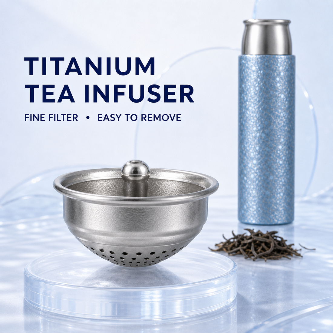 ZEN HUAS 410ml Pure Titanium Vacuum Bottle detail 4