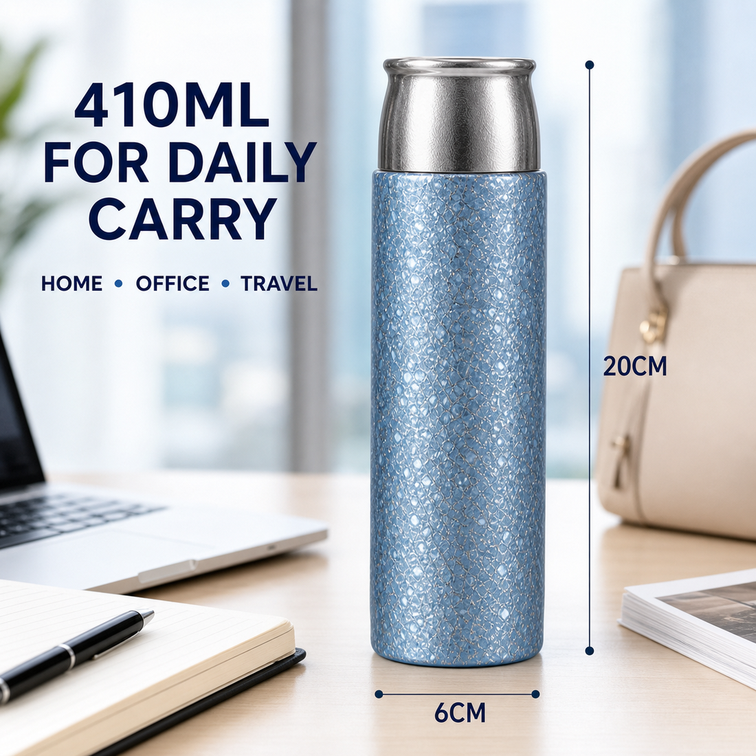 ZEN HUAS 410ml Pure Titanium Vacuum Bottle detail 6