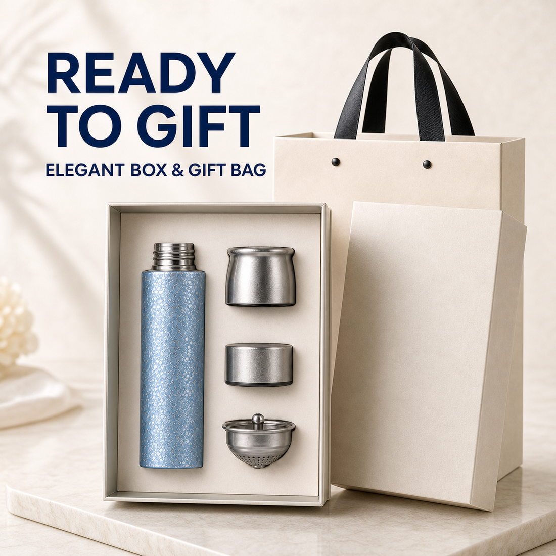 ZEN HUAS 410ml Pure Titanium Vacuum Bottle detail 8