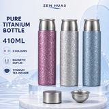 ZEN HUAS 410ml Pure Titanium Vacuum Bottle main image
